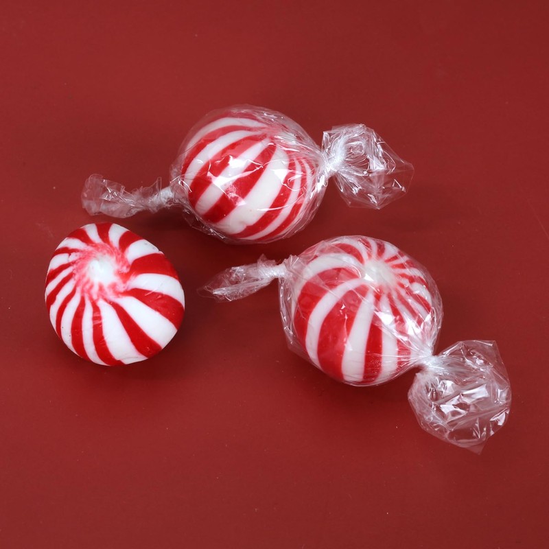 Peppermint Candy Balls Bulk – 3 Pounds - Individually Wrapped