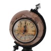 Globe Clock Decorative Desk Ornament Resin World Map Clock with