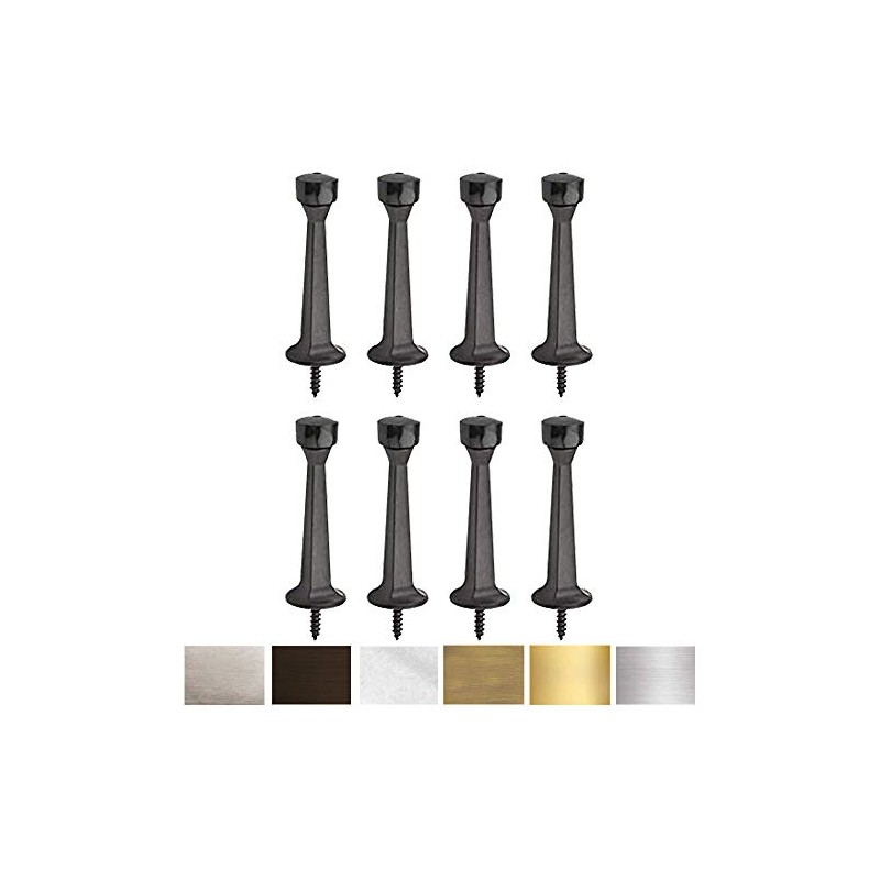 Liberty Premium Door Stoppers Metal Solid Rigid Door Stop Brushed