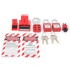 Safety Lockout Tagout Kit Lockset Fitting Tools Multifunctional Portable with
