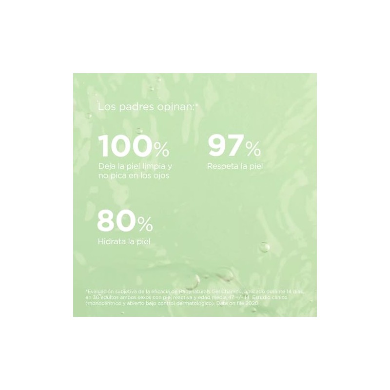 ISDIN Baby Naturals Shampoo para Bebé, con un 93% de