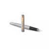 Parker Jotter Stainless Steel Fountain Pen Gold Trim Iconic Design