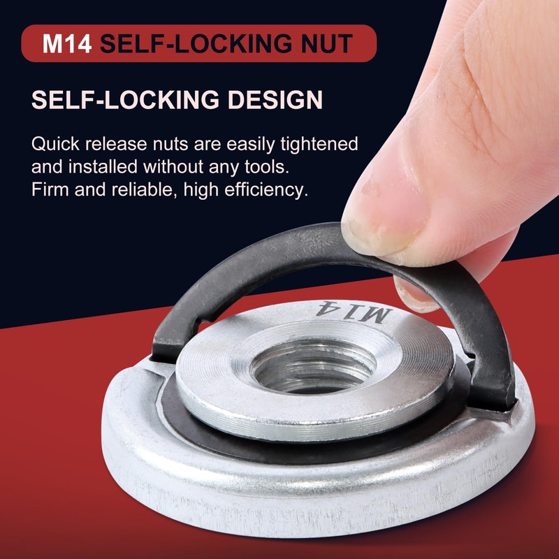 Quick Release Nut Rustproof Clamping Nut M14 Pack of 2