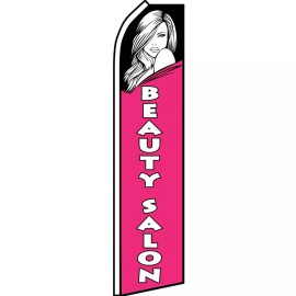 NeoPlex Beauty Salon 2 1/2 ft X 11 1/2 ft Swooper Flag