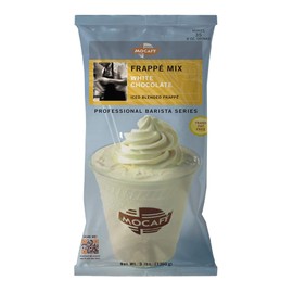 MOCAFE Frappe White Chocolate Ice Blended Frappe, 3-Pound Bag Instant Frappe Mix, Coffee House Style Blended Drink Used in Coffee Shops