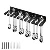 HSUYUN Spanner Holder, Carbon Steel Spanner Holder, Wall Mounted, Black