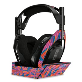 MightySkins Carbon Fiber Skin Compatible With Astro A50 Wireless Headphones + Base Station (Gen 4) - Pop Camouflage | Protective, Durable Textured Carbon Fiber Finish | Easy To Apply | Made in the USA