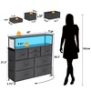 TIQLAB Dresser for Bedroom with 8 Drawers, 38.5” Tall Storage