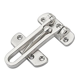 VASANA 1PCS Home Security Door Lock Stainless Steel Heavy Duty Swing Bar Lock Secondary Door Lock Security Clasp Reinforcement Lock for Home Hotel Office