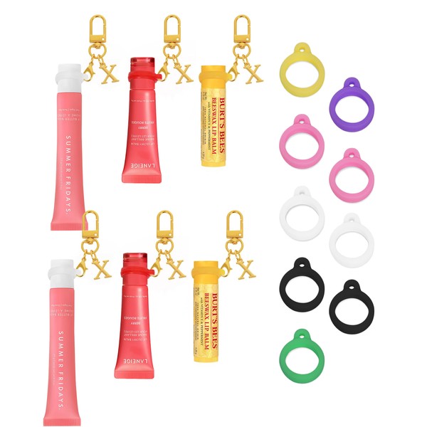 Popizard Lipstick Holder Key Chain - Gold X 3 Pack