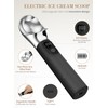 Ice Cream Scoop, Heated Ice Cream Scoop Rechargeable | Black