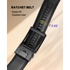 Maikun Ratchet Belts for Men, Black Comfort Click Belt, Slide