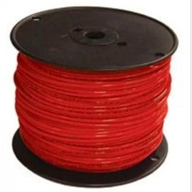 12 Gauge THHN Copper Stranded, 500 Foot Reel, Red, 12 AWG, Up to 600 Volt Rated, UL Listed, Rated THHN and THWN, Thermoplastic Insulation/Nylon Sheath, Heat, Moisture, Gasoline and Oil Resistant II