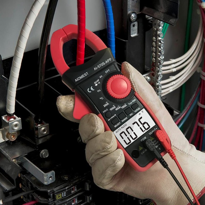AIOMEST Clamp Meter Bluetooth Clamp Meter 570S-APP Digital Multimeter, Clamp