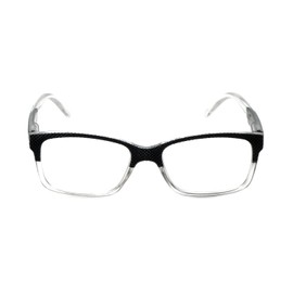 Calabria R125 Designer Classic Reading Eye Glasses +1.25 Clear Crystal Gunmetal Men Women Readers Eyeglass w/Case