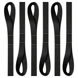 Soft Loop Tie Down Straps, Polyester, 6 Pack Loops for Securing ATV