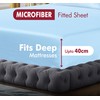 Fitted Sheet Extra Deep Pocket 16 inch (40cm) Bedding Soft