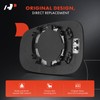 A-Premium Right Passenger Side Heated Mirror Glass with Backing Plate