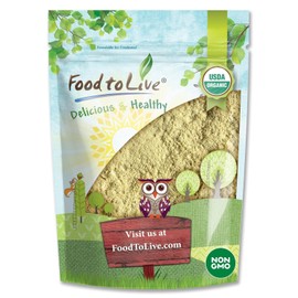 Food to Live - Organic Fenugreek Powder, 4 Pounds - Non-GMO, Raw, Ground Methi Seeds, Pure, Kosher, Vegan Superfood, Bulk, Great for Cooking, Drinks and Smoothies