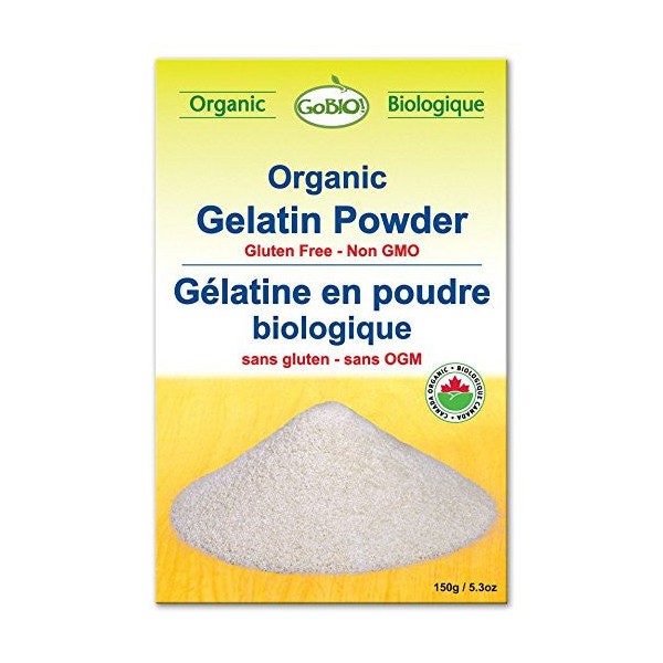 GoBio Organic Gelatin Powder, 150 Grams