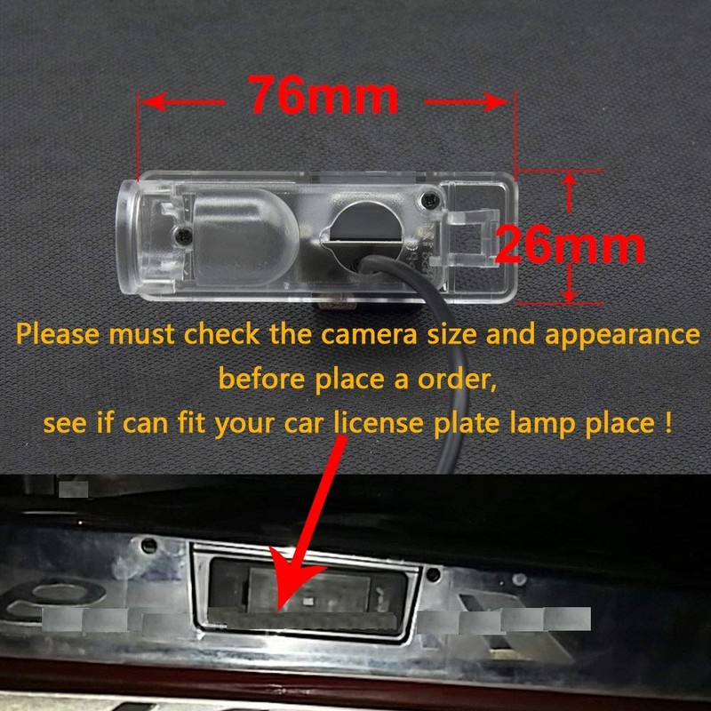 Colour Reversing Camera Integrated into Number Plate Lighting LED Number