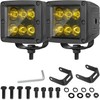Lumimotor 2Pcs 3 Inch Amber LED Pods CREE LED Fog