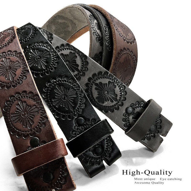 Men's Genuine Casual Dress Leather Belt Strap 1-1/2" = 38mm