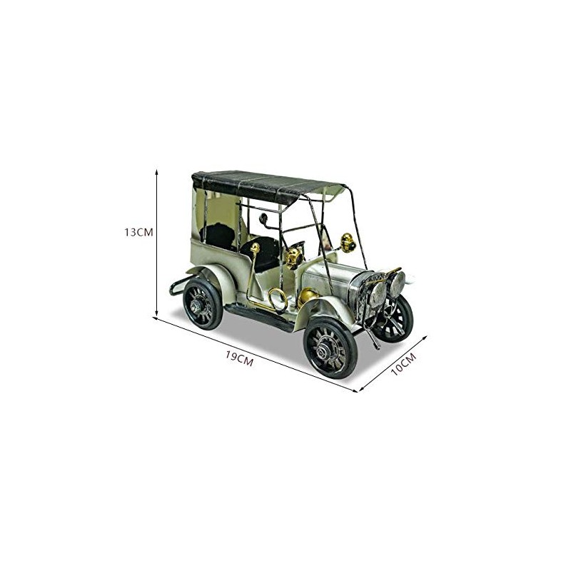 Ansimple Tin Style Classic Car Miniature Antique Retro Decoration Display