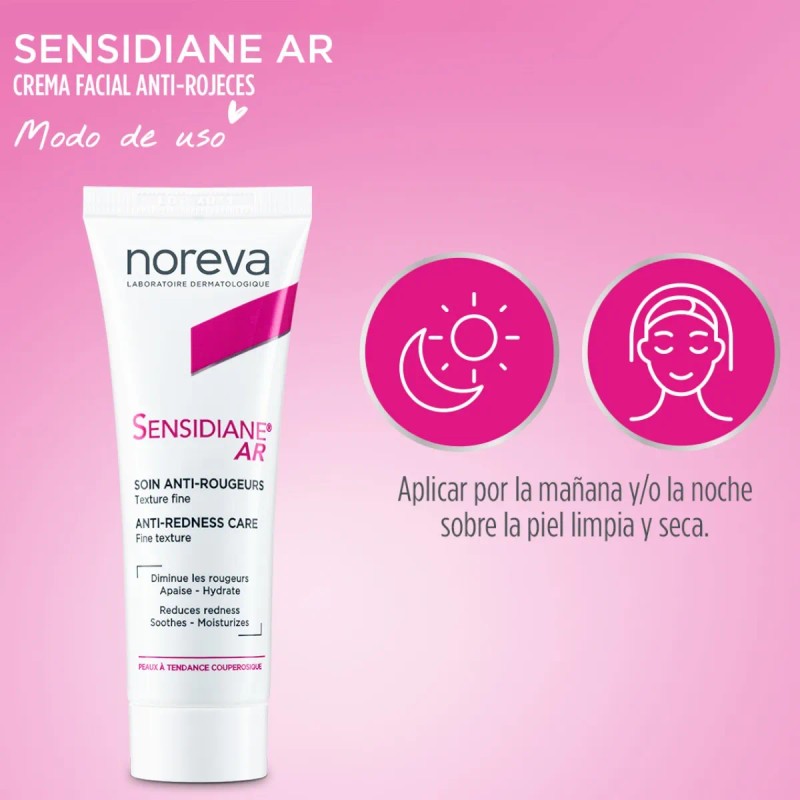 Sensidiane AR Crema Facial Tratamiento Antirrojeces, 30 ml