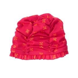 Gymboree Red with flowers baby swim cap gymboree NWT 6-12 months