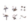 4PCS Ukulele Tuning Peg Chrome Color Metal Ukulele Machine Head