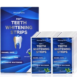 Sensitive Teeth Whitening Strips Kit: Professional Dental Whitening Set - 14 Hydrogen Peroxide-Free Treatments for Whiter Teeth - Effective & Gentle Teeth Whitener (28 PCS)