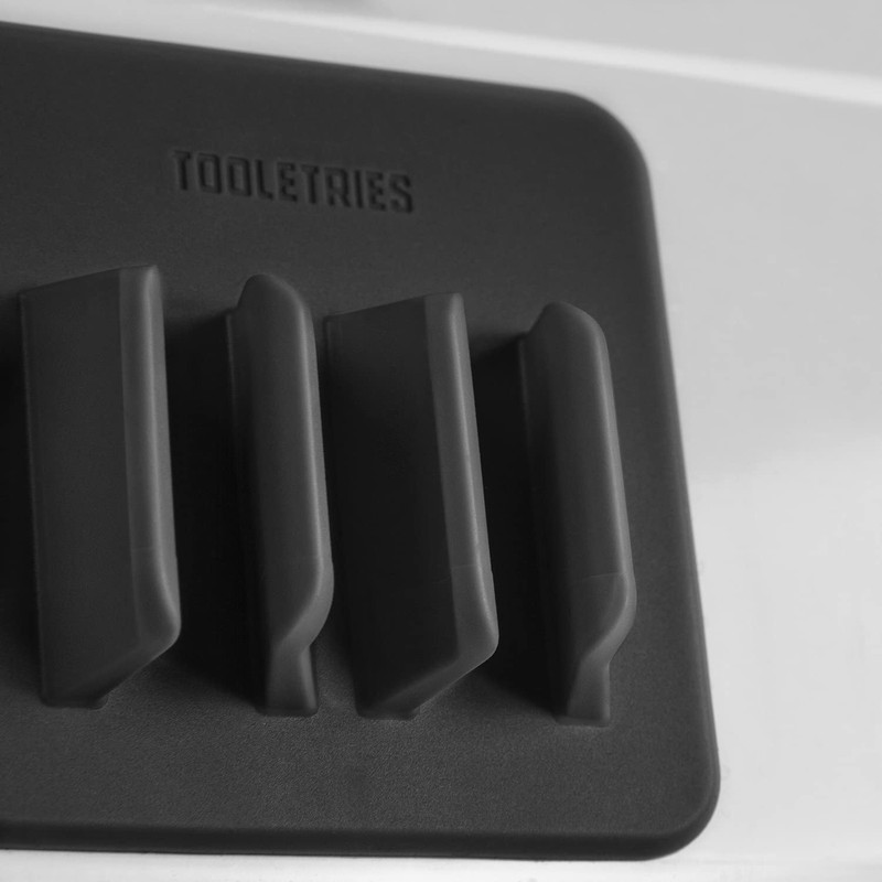 TOOLETRIES The George Toothbrush Holder - Silicone Toiletry Organizer, Shower