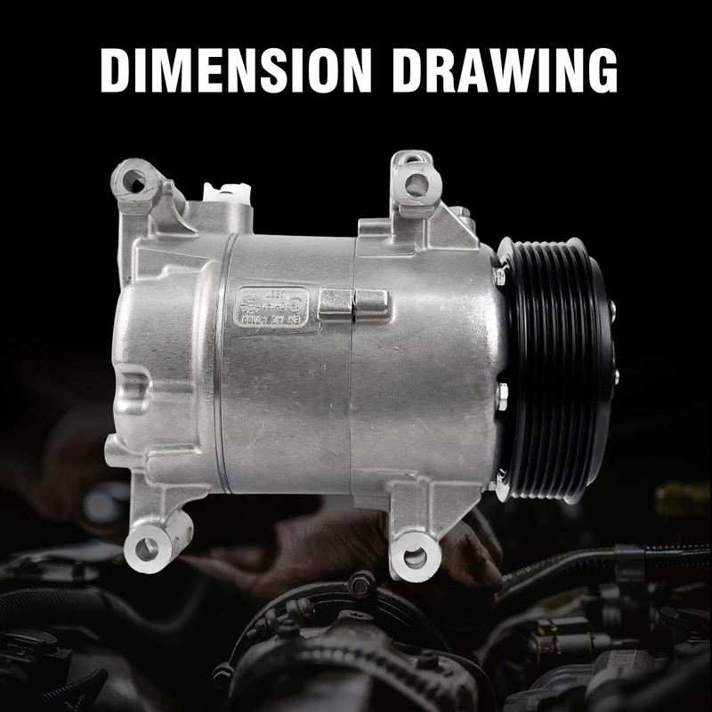 CO29272C A/C Compressor with Clutch Compatible with Honda Civic 2016