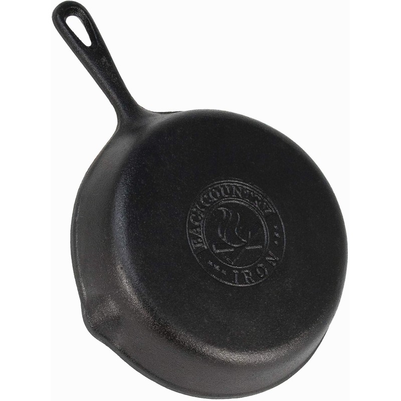 Backcountry Cast Iron Skillet(8 Inch Small Frying Pan + Cloth