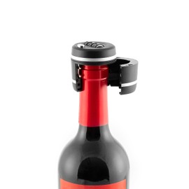 InnovaGoods 8435527818944 Combination Wine Stopper with Acrylonitrile Butadiene Styrene (ABS), Black