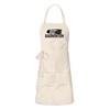 Huuraa Bib apron Badminton Gift grill apron, natural cotton Badminton