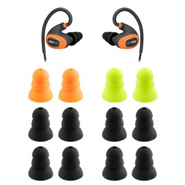 Replacement Triple Flange Ear Tips for ISOtunes Earbuds, 6 Pairs