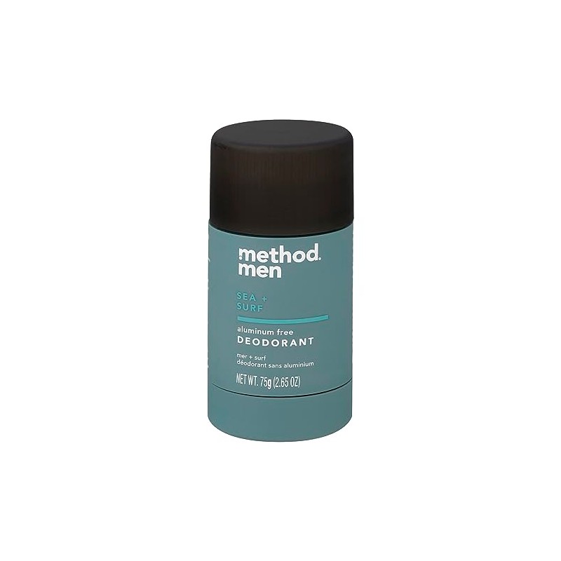 Method Men Aluminum Free Deodorant, Sea + Surf, 2.65 oz,