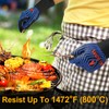 QUWIN BBQ Gloves, Oven Gloves 1472℉ Extreme Heat Resistant, Grilling