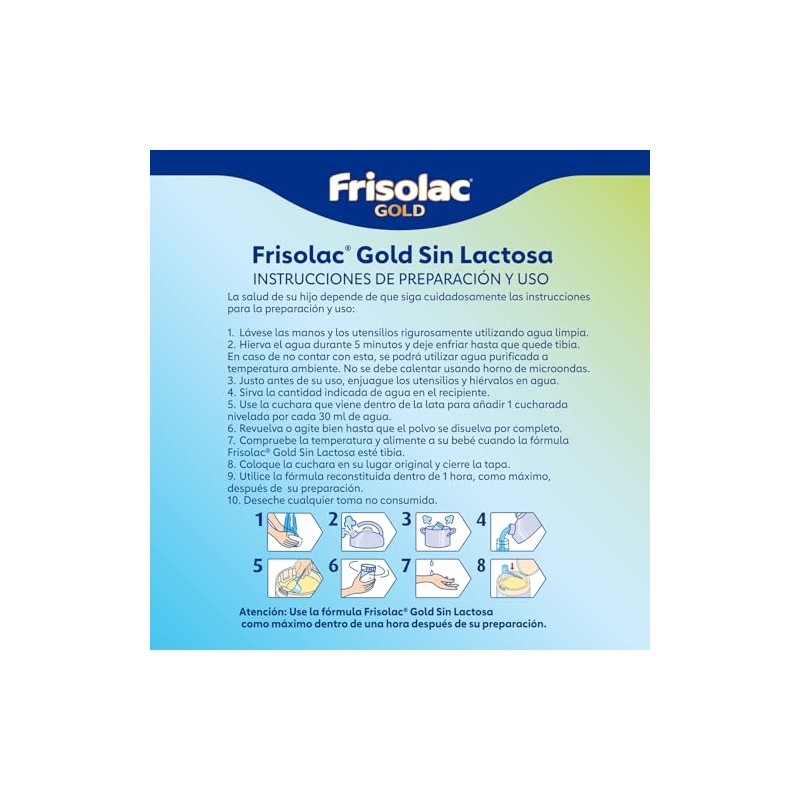 Frisolac Gold Sin Lactosa Lata 700 gr