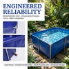 Foldable Canvas Above Ground Fish Pond with Steel Frame &