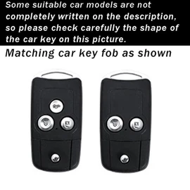 ontto Key Fob Holder Fit for Acura MDX RDX TL TSX ZDX 2008-2013 & Honda Accord 2008-2012, Carbon Pattern Black