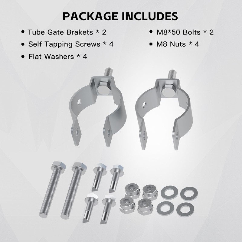 Tube Gate Bracket Kit for Automatic Swing Gate Opener System,