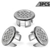 Seimneire 3pcs Plastic Sink Overflow Trim Ring Basin Overflow Ring,