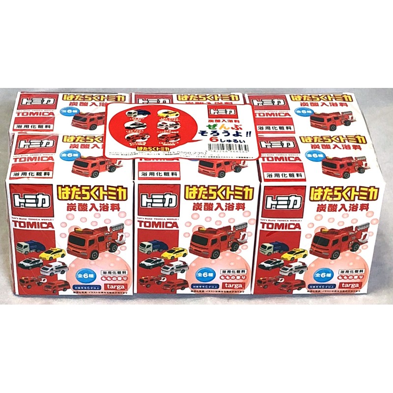 Tomica Hataku Tomica Carbonated Bath Salt, 6 Types Full Completion