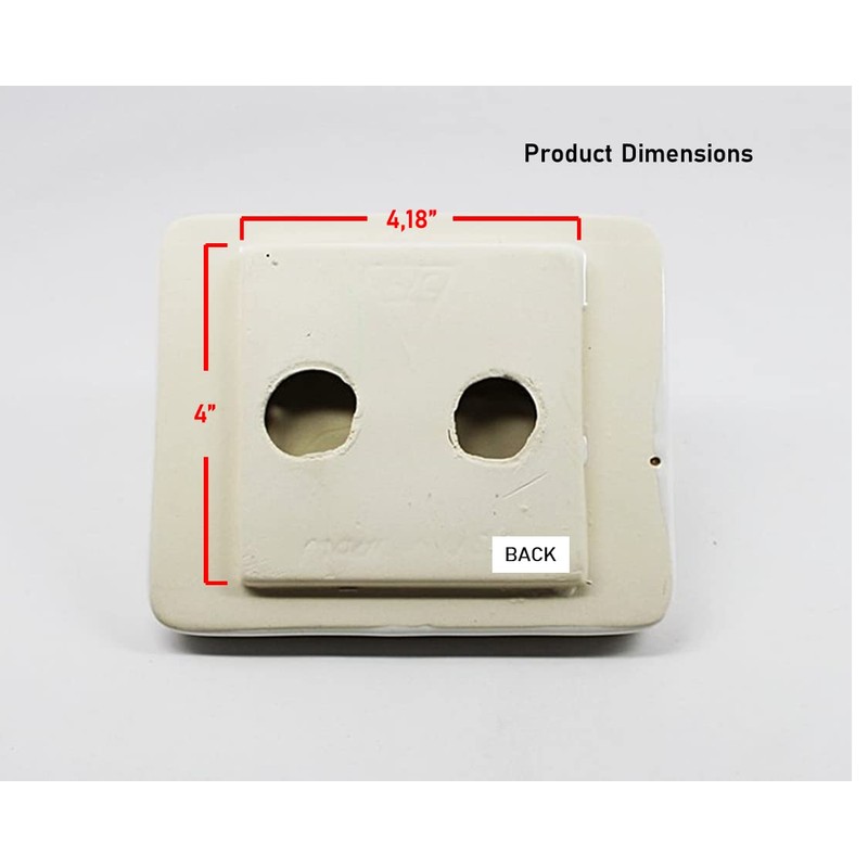 Tenedos Glazed Ceramic Bathroom Toilet Paper Holder Accessory White Wall