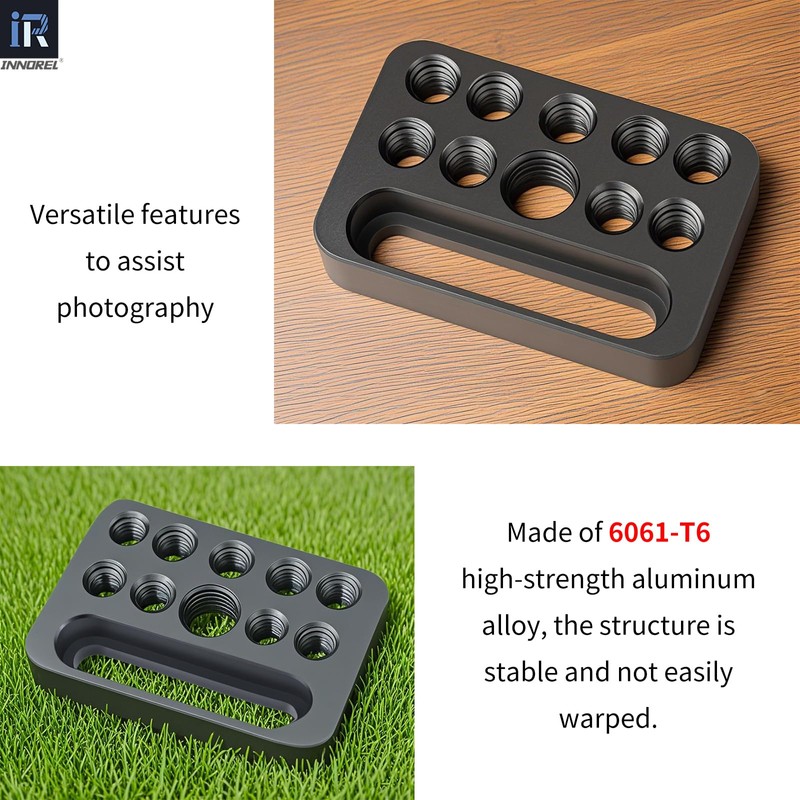 INNOREL CP03 Mini Multi-Functional Cheese Plate with 1/4" & 3/8"