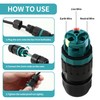 Pack of 4 Cable Connectors Waterproof IP68 for Diameter 5-12