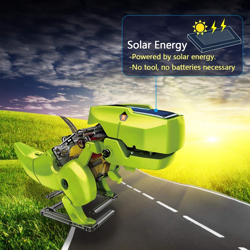 3 in 1 Educational Solar Dinosaurs Robot Building Kit DIY